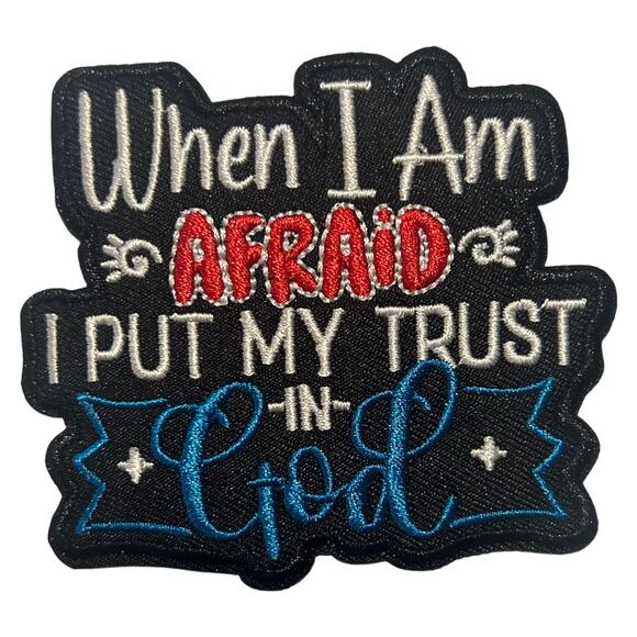 Put My Trust In God Iron On Patch - Picture 2 of 3